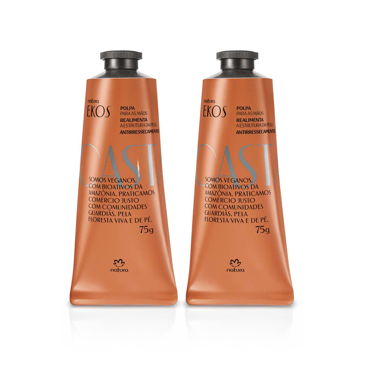 Kit Duo Pulpa manos Ekos Castaña 75g