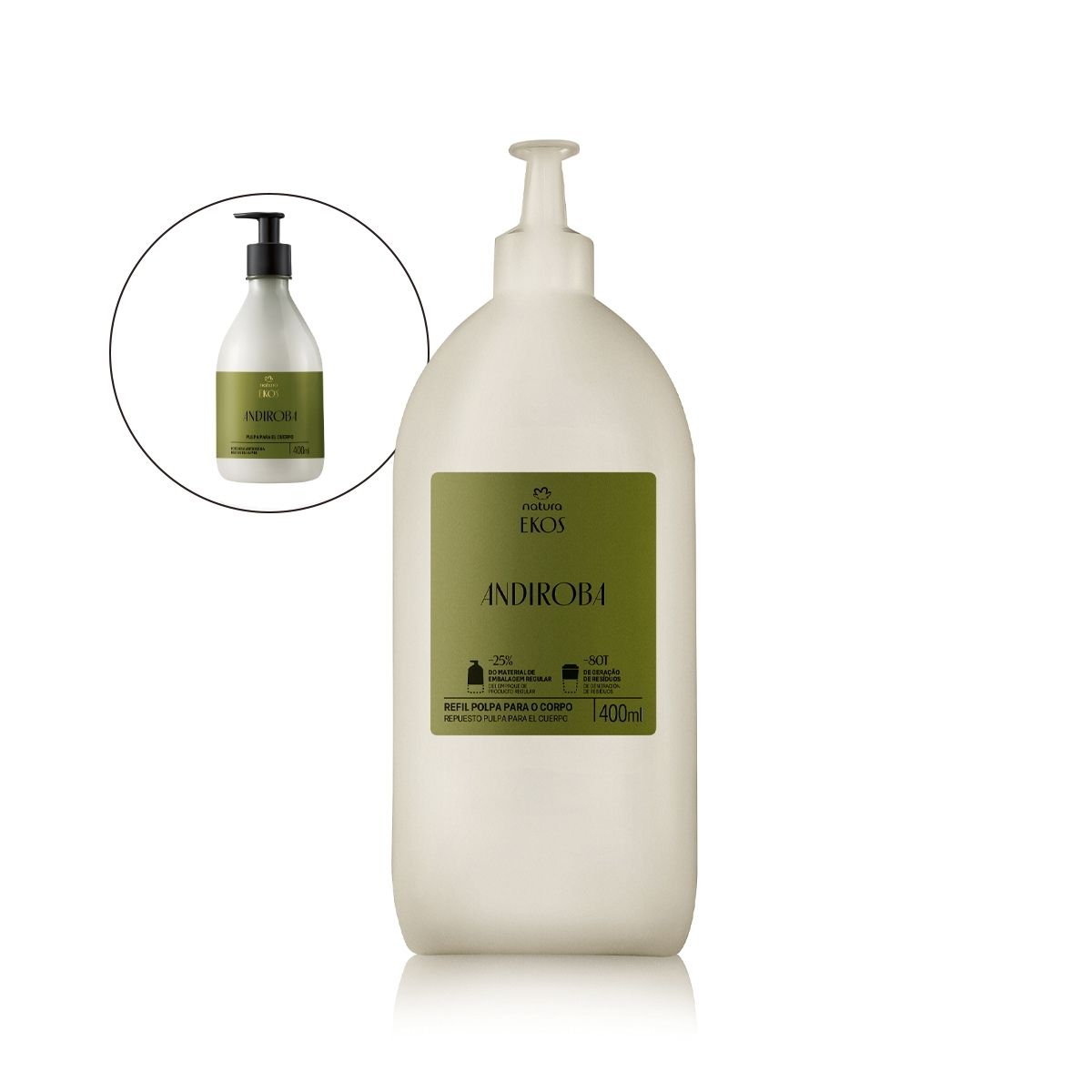 Repuesto Crema Hidratante para el Cuerpo Ekos Andiroba 400 ml