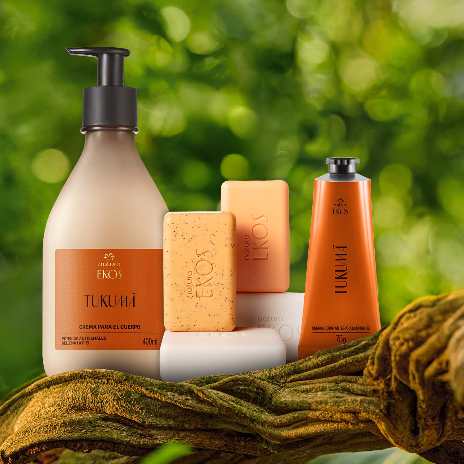 Kit Ekos Tukumã Limpieza e Hidratación Cuerpo y Manos