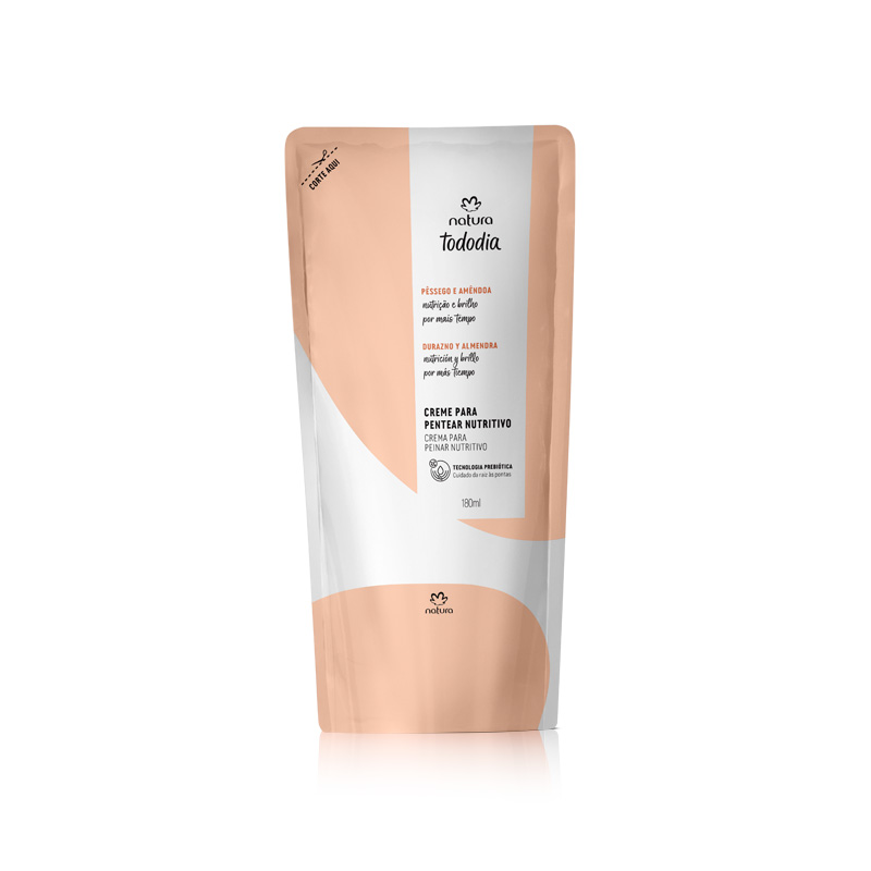 Crema para peinar nutritivo Tododia Durazno y Almendras - 180 ml