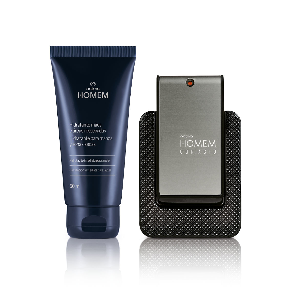 Kit Eau de Parfum Homem Cor.agio y Hidratante de Manos