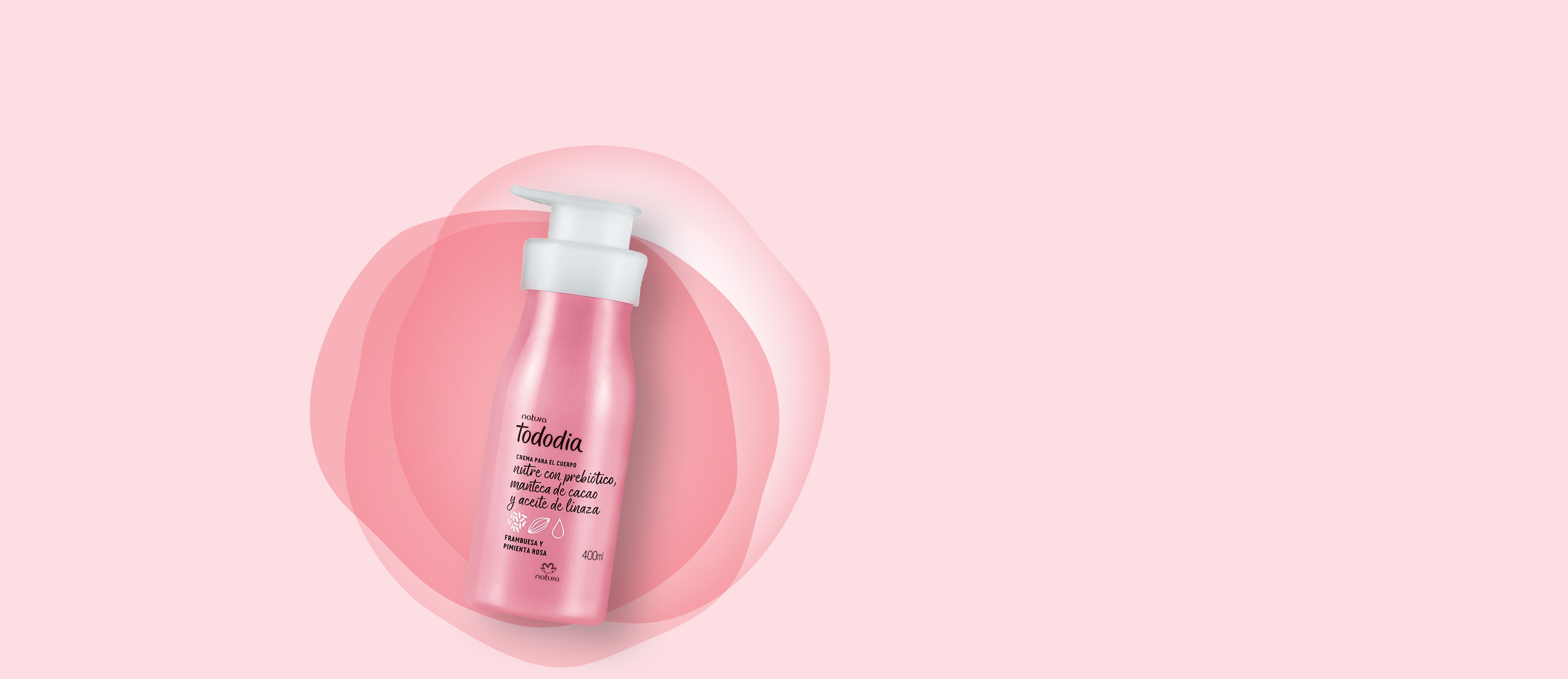 Crema Nutritiva para el Cuerpo Tododia Frambuesa y Pimienta Rosa