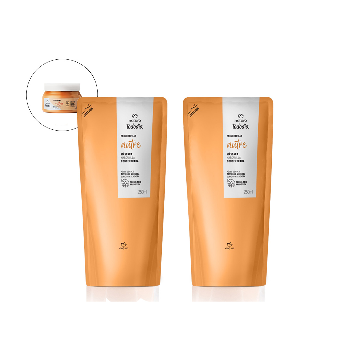 Kit Duo Máscara Tododia Nutrición Refill