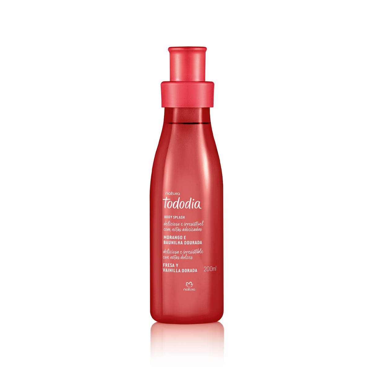 Body Splash Tododia Fresa y Vainilla Dorada 200 ml