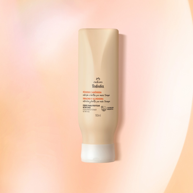 Crema para Peinar Nutritiva Tododia durazno y almendra