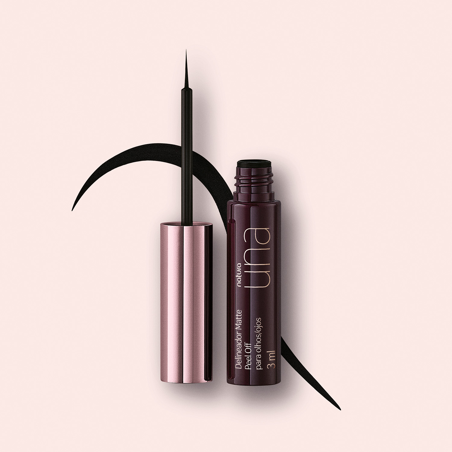 Delineador matte peel off negro