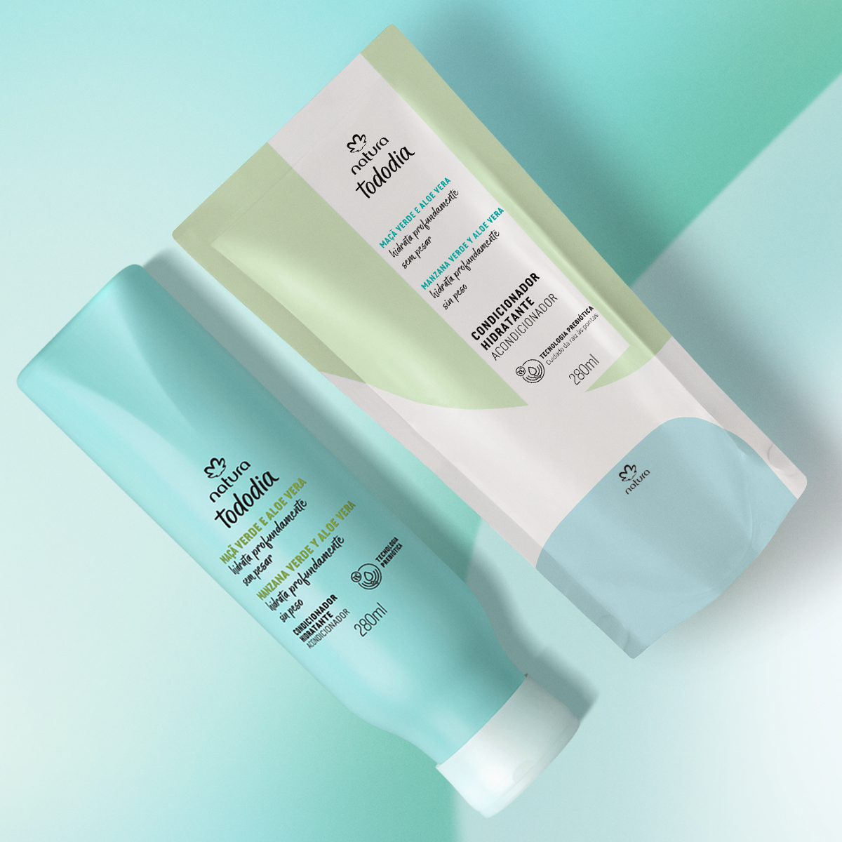 Kit Acondicionador Hidratante Tododia Manzana Verde y Aloe Vera con Repuesto