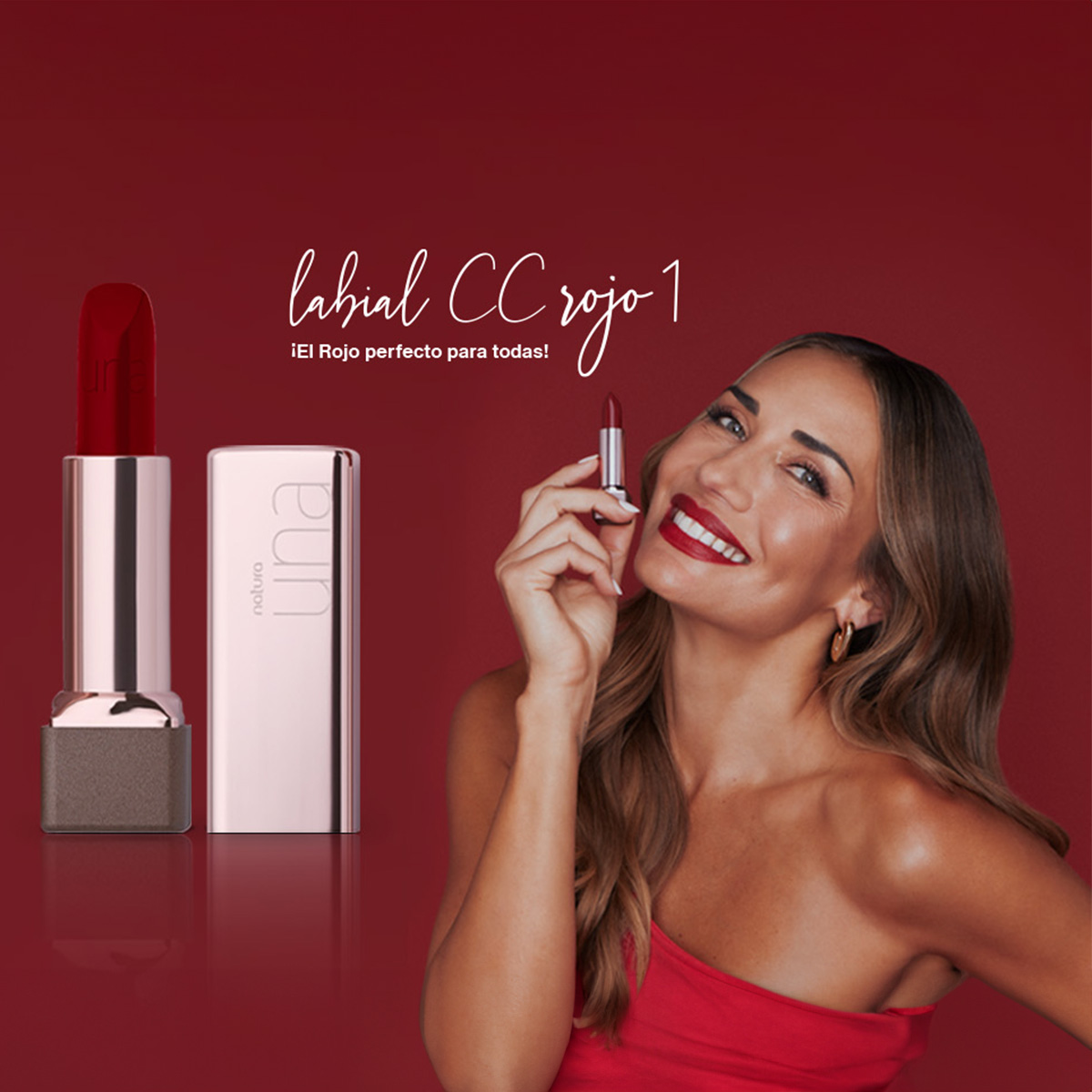 Labial CC hidratante FPS 25 Rojo 1 Una