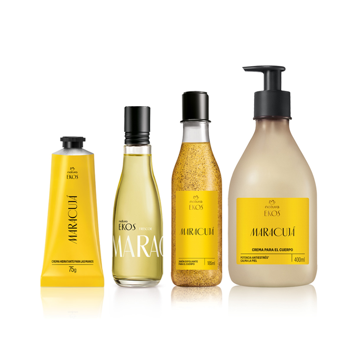 Regalo Madres Ekos Maracuya (1 crema corporal + 1 jab&oacute;n exfoliante + 1 crema para manos + 1 EDT)