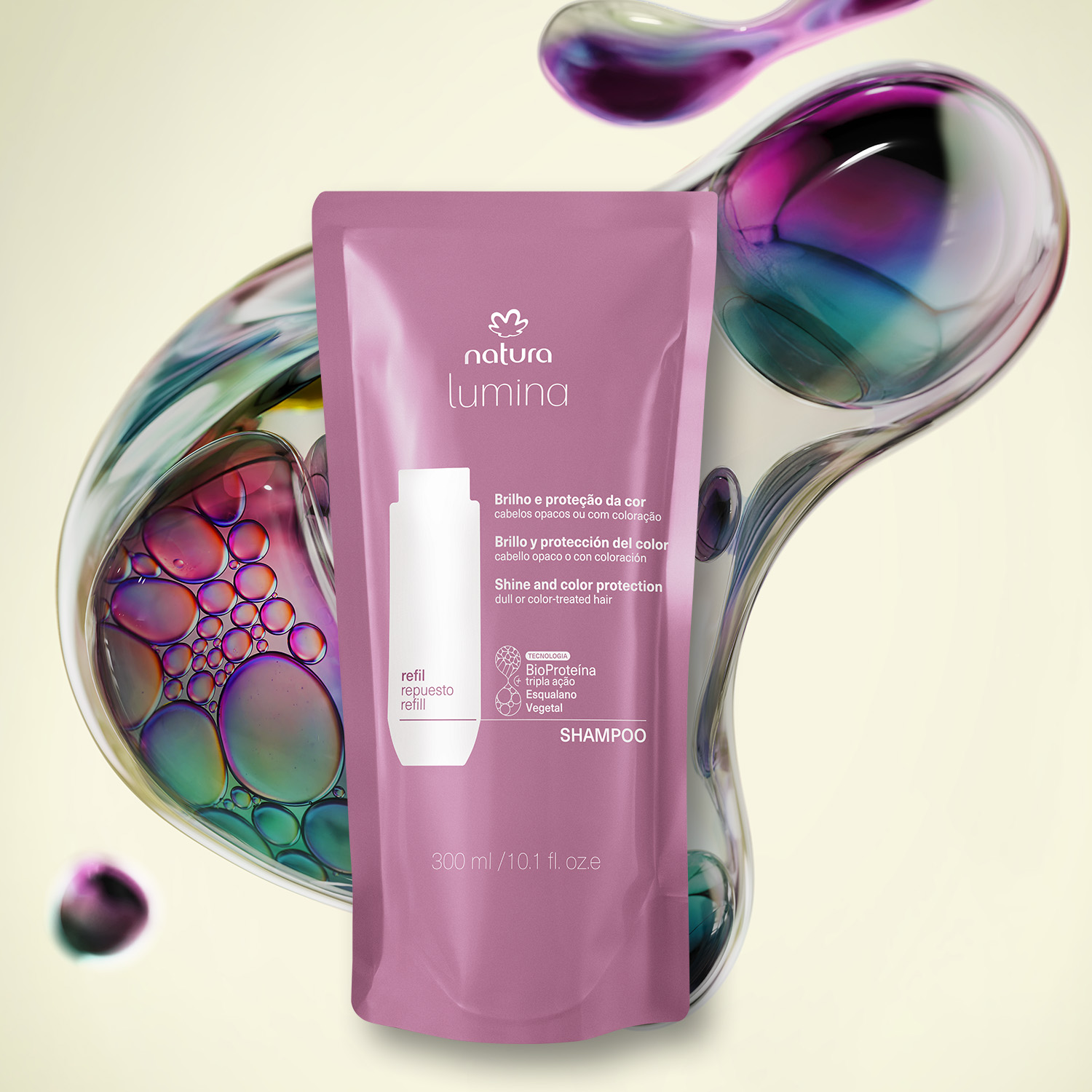 Repuesto Shampoo energizante para Cabellos Opacos o con Coloración