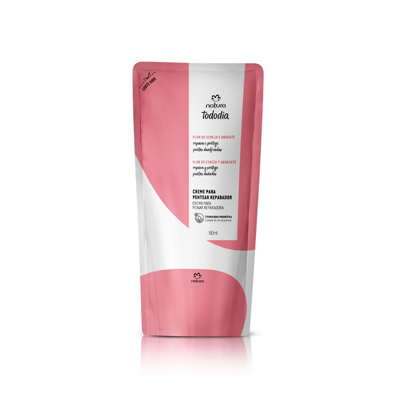 Crema para peinar reparadora Tododia Flor de Cereza y Aguacate - 180 ml