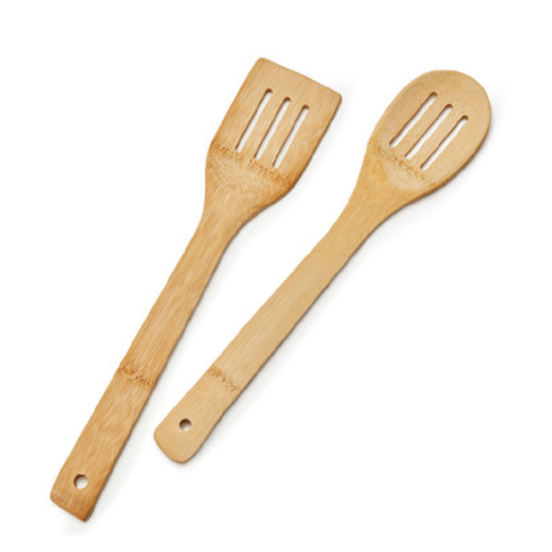 Set 2 utensilios de cocina de bambú Creer para ver