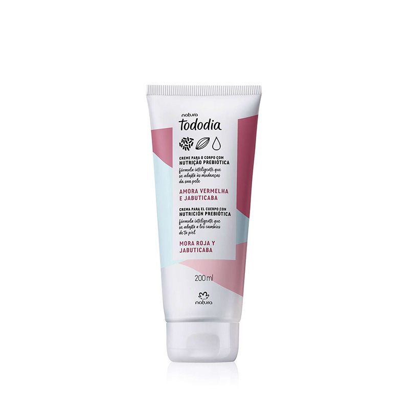 Crema nutritiva para cuerpo Tododia mora roja y jabuticaba