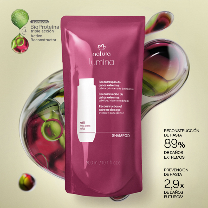 Repuesto Shampoo reestructurante para Cabellos Químicamente dañados