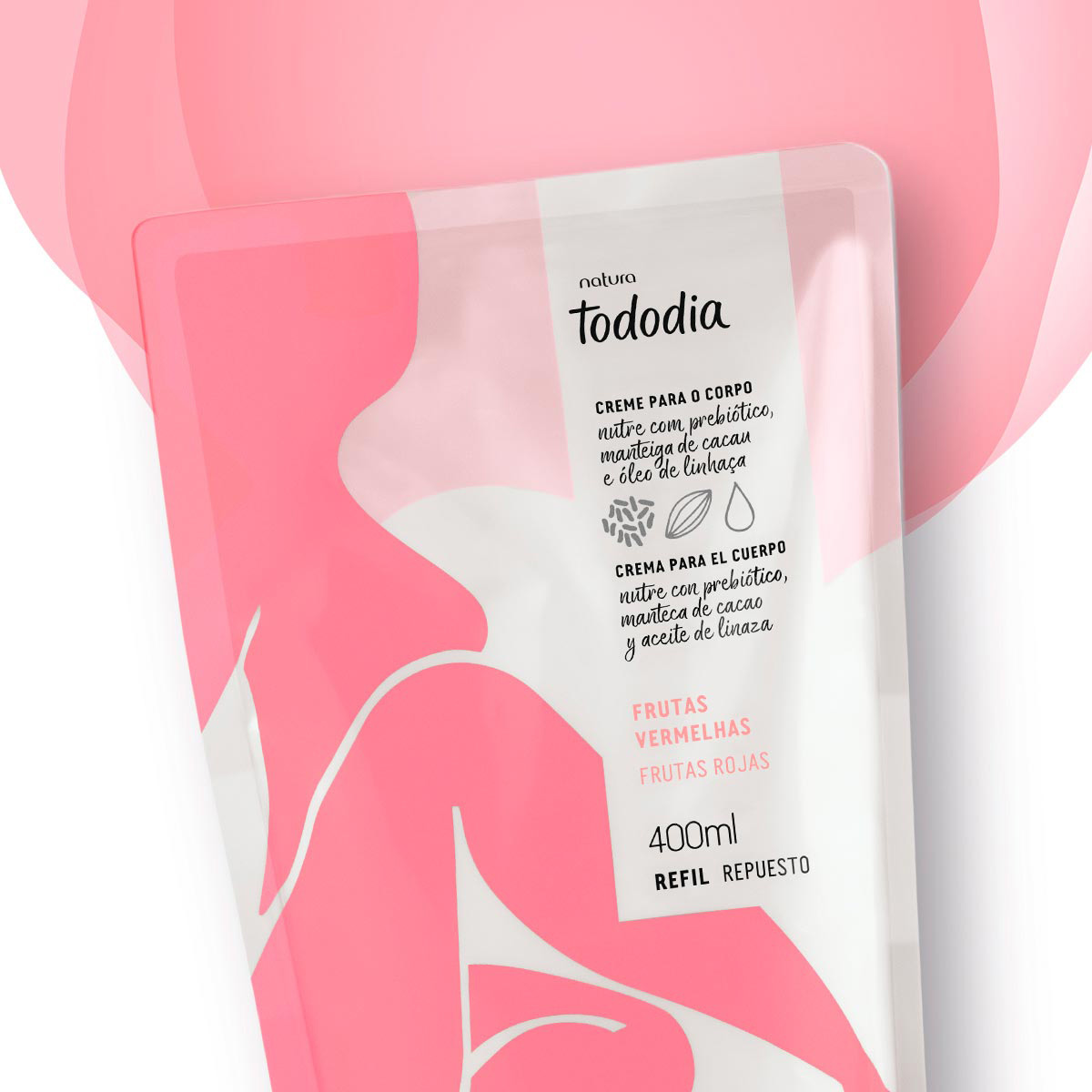 Kit Duo Hidratante Corporal Tododia Frutas Rojas Refill