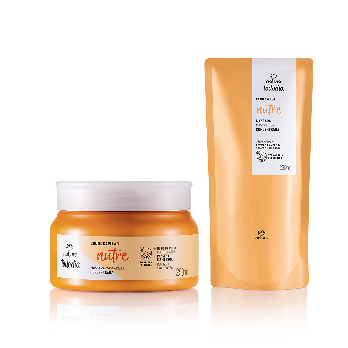 Kit Mascarilla de Nutrición con Repuesto Tododia Durazno y Almendra