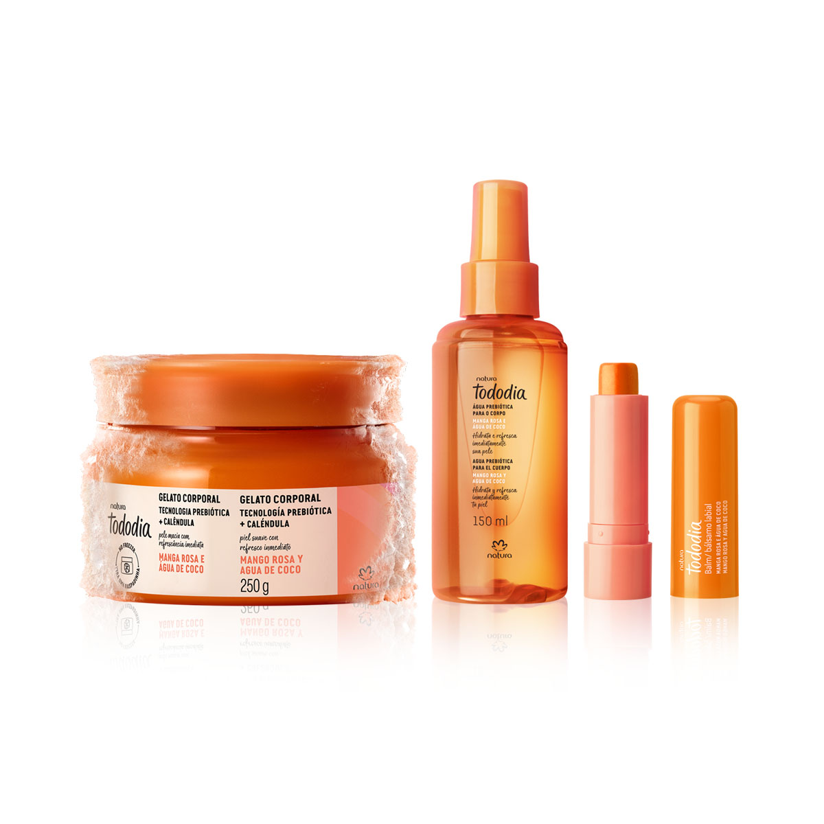 Kit Tododia Mango Rosa y Agua de Coco con Labial