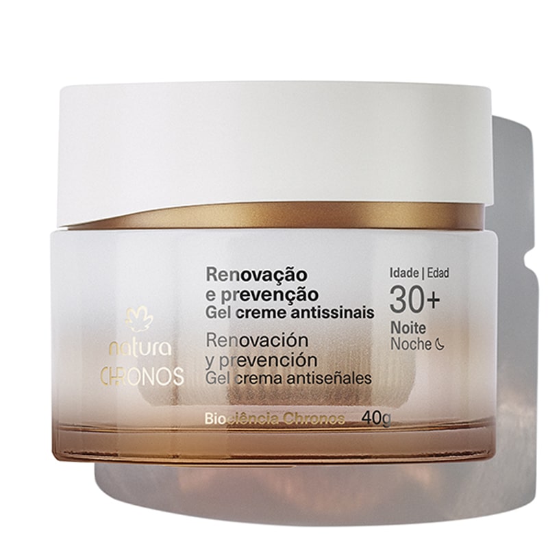 Gel crema antiseñales Renovación y prevención Chronos 30+ noche - 40 g