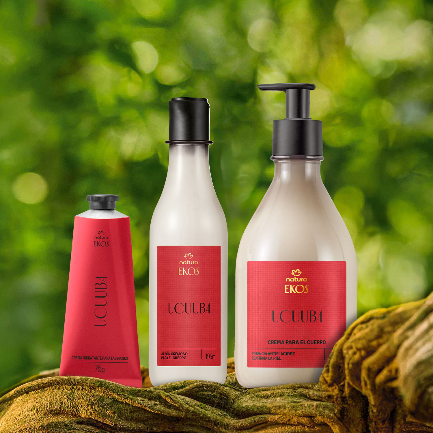 Kit Jabón Líquido, Hidratante Cuerpo y Manos Ekos Ucuuba