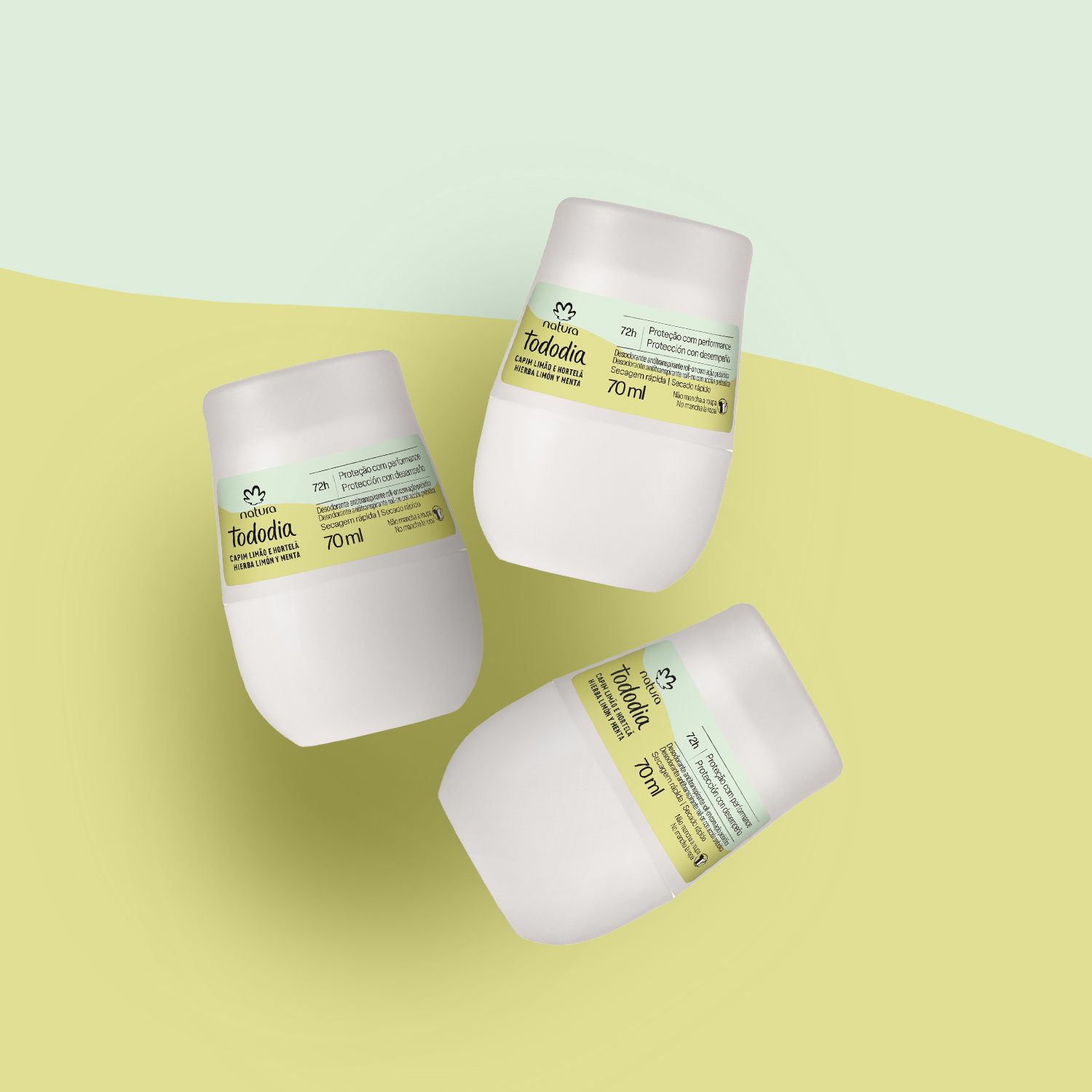 Kit Desodorante Antitranspirante Roll-on Tododia Hierba Limón y Menta