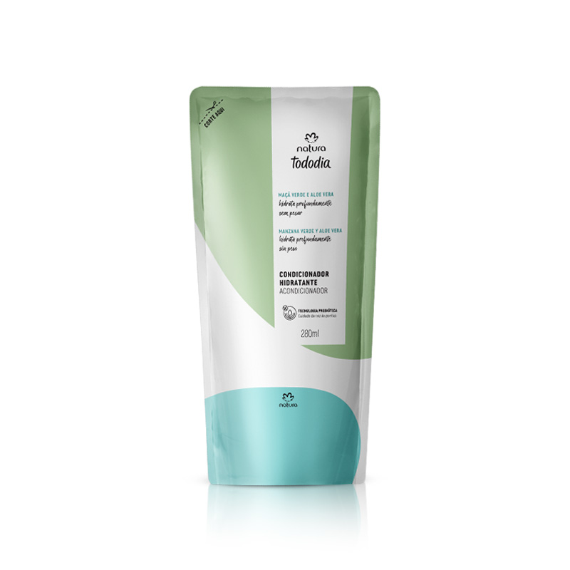 Acondicionador hidratante Tododia Manzana Verde y Aloe Vera - 280 ml