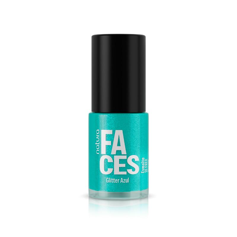 Esmalte de uñas Glitter Faces Azul - 6 ml