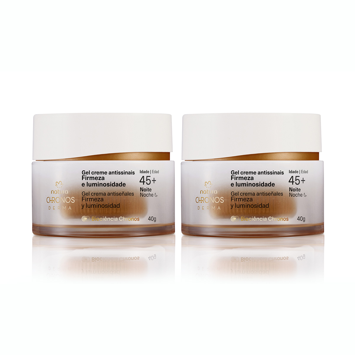 Kit Duo Gel crema antiseñales​ Firmeza y luminosidad 45+ noche - 40 g