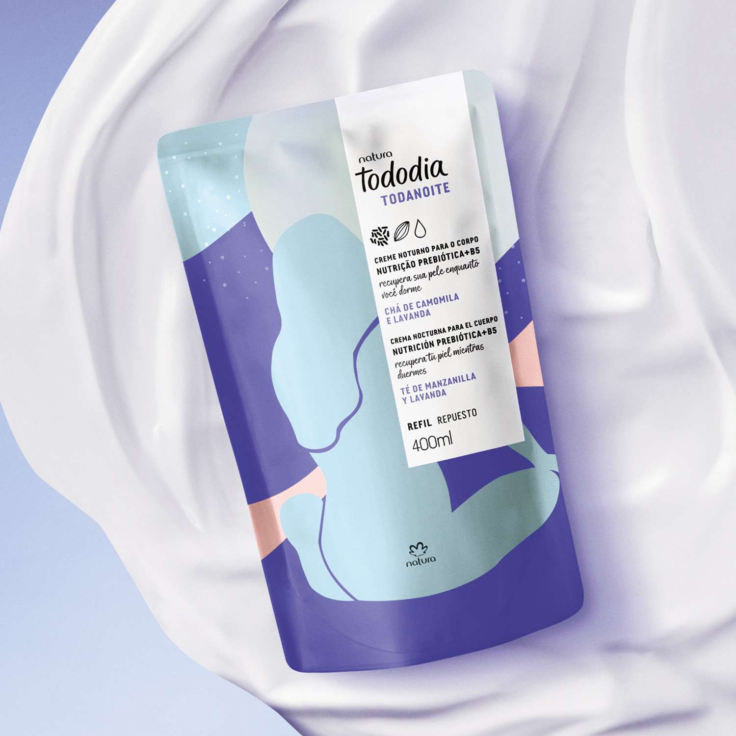 Crema nutritiva para cuerpo Tododia té de manzanilla y lavanda