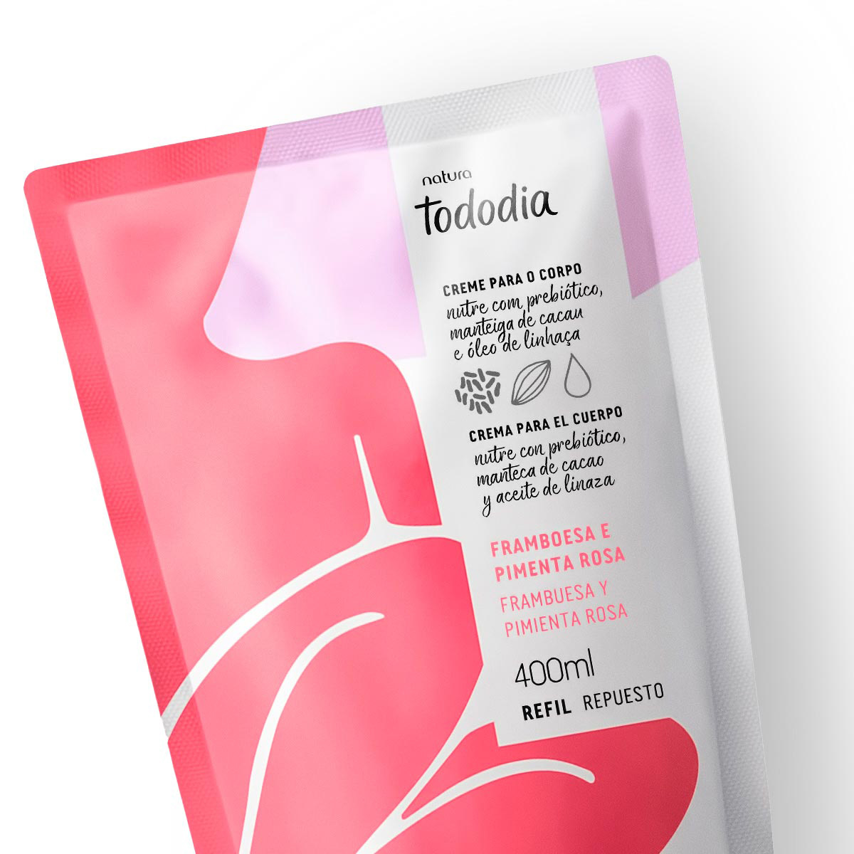 Kit Duo Hidratante Corporal Tododia Frambuesa Refill