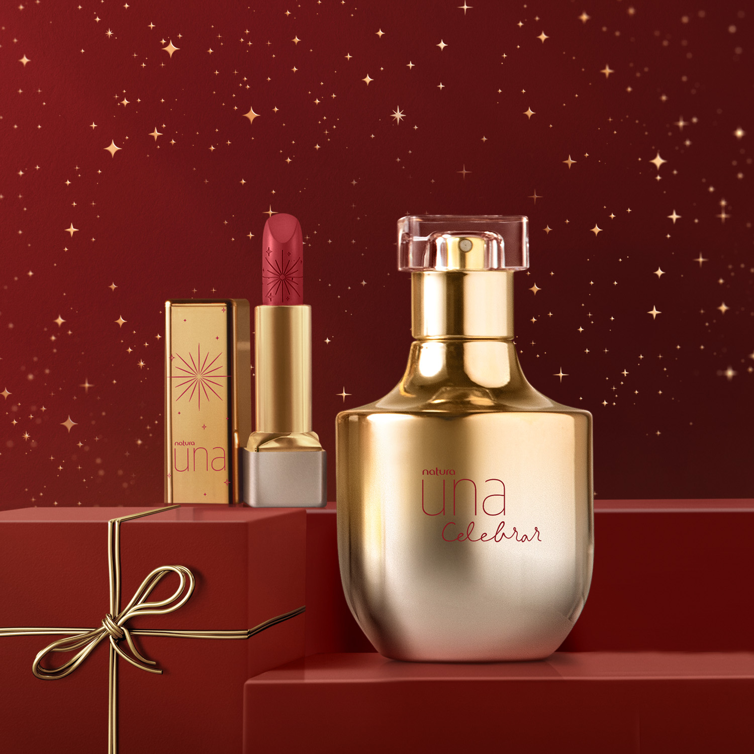 Regalo Natura Una Celebrar con Labial Rojo