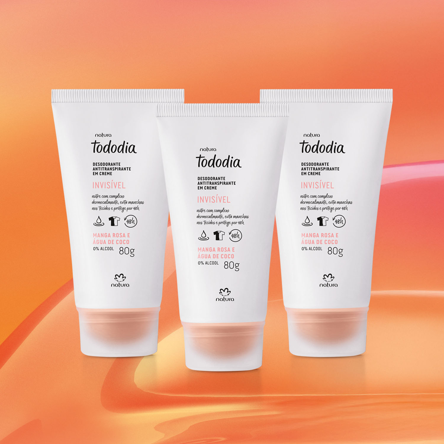 Kit Desodorante Antitranspirante en Crema Tododia Mango Rosa y Agua de Coco