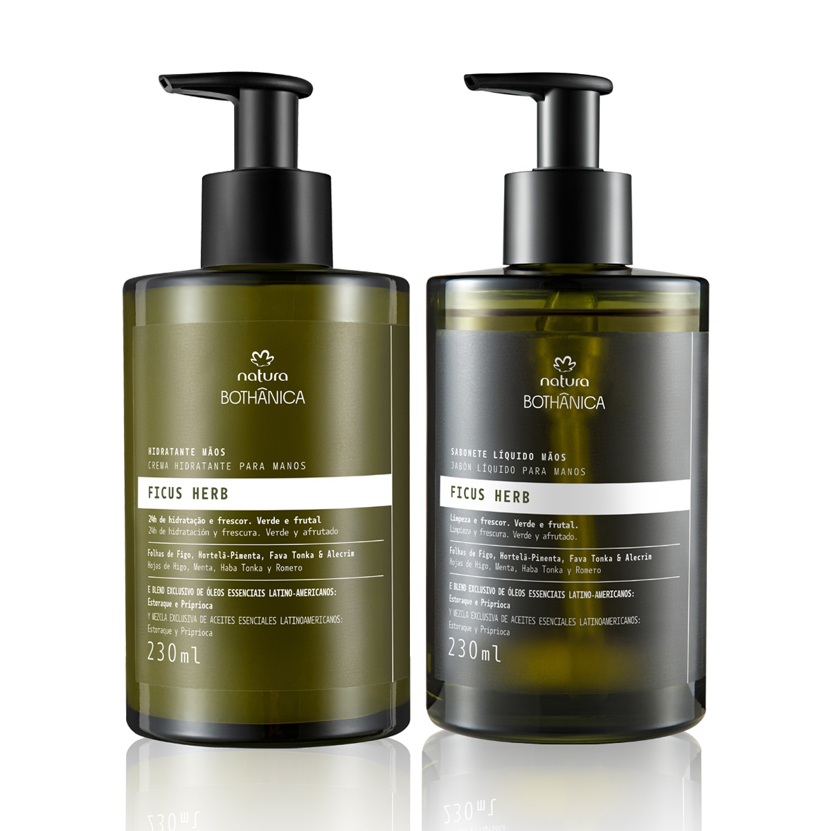 Regalo Madres 1 crema manos + 1 jabón liquido Ficus Herb Bothanica
