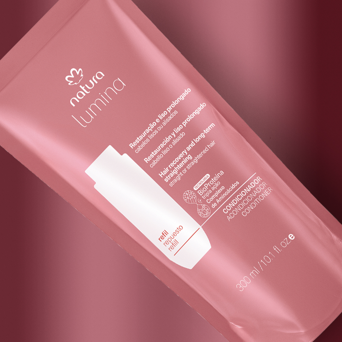 Repuesto Acondicionador Lumina Restauración y Liso Prolongado