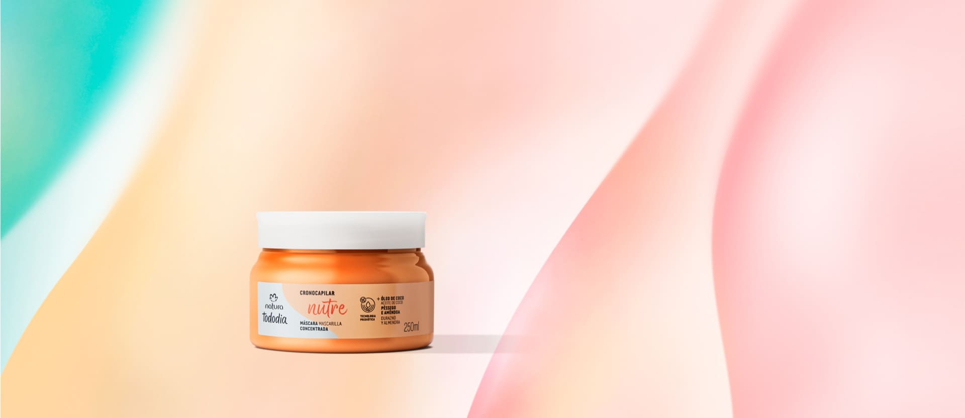 Máscara Concentrada Nutritiva Tododia durazno y almendra