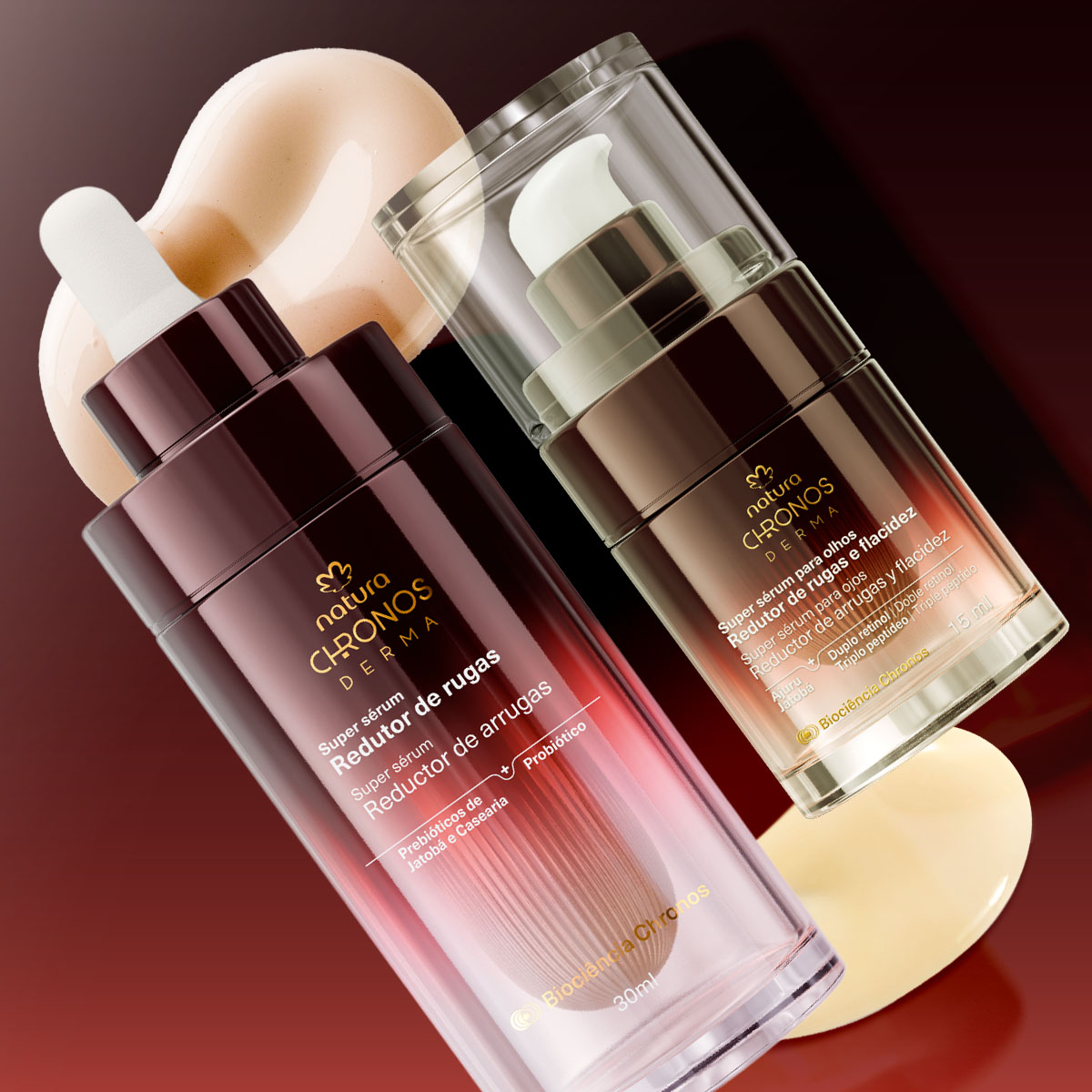 Kit Sérum Reductor de Arrugas y Flacidez para Rostro y Ojos