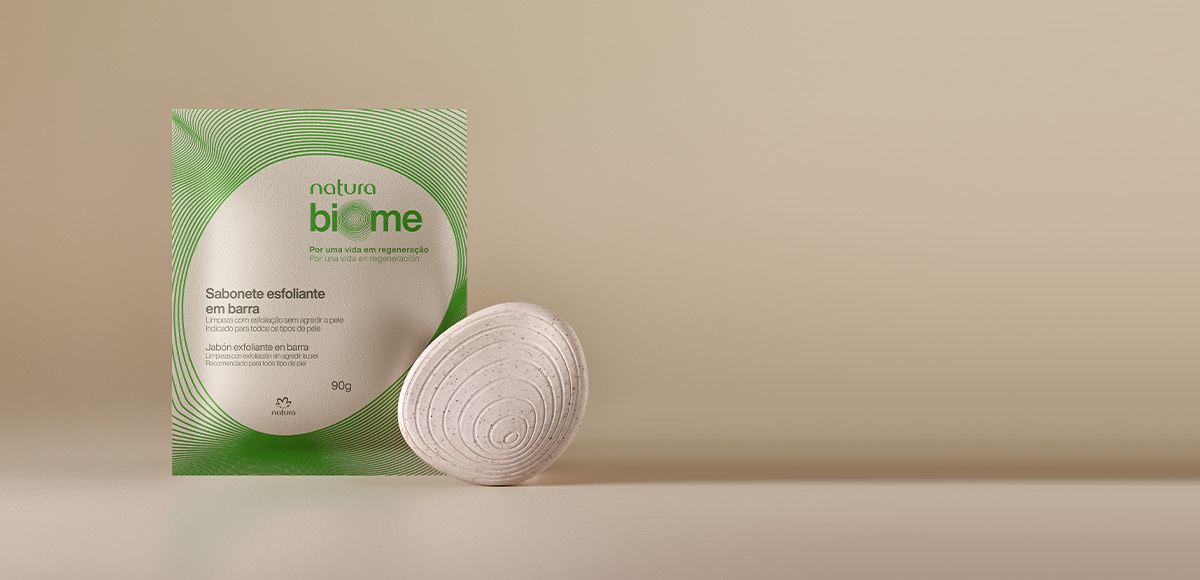 Biōme jabón exfoliante para cuerpo en barra 90g 