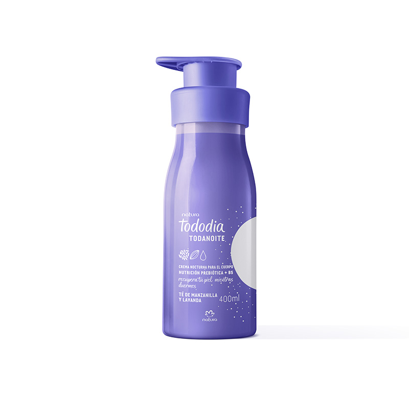 Crema nutritiva para cuerpo Tododia té de manzanilla y lavanda - 400 ml