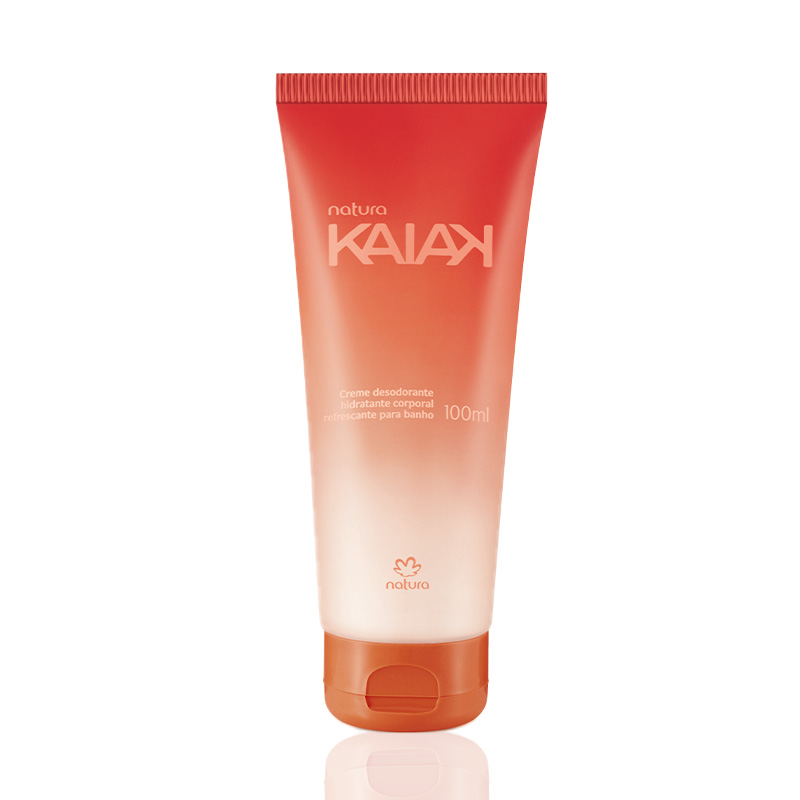 Crema hidrantante corporal Kaiak femenino refrescante para el baño con enjuague - 100ml