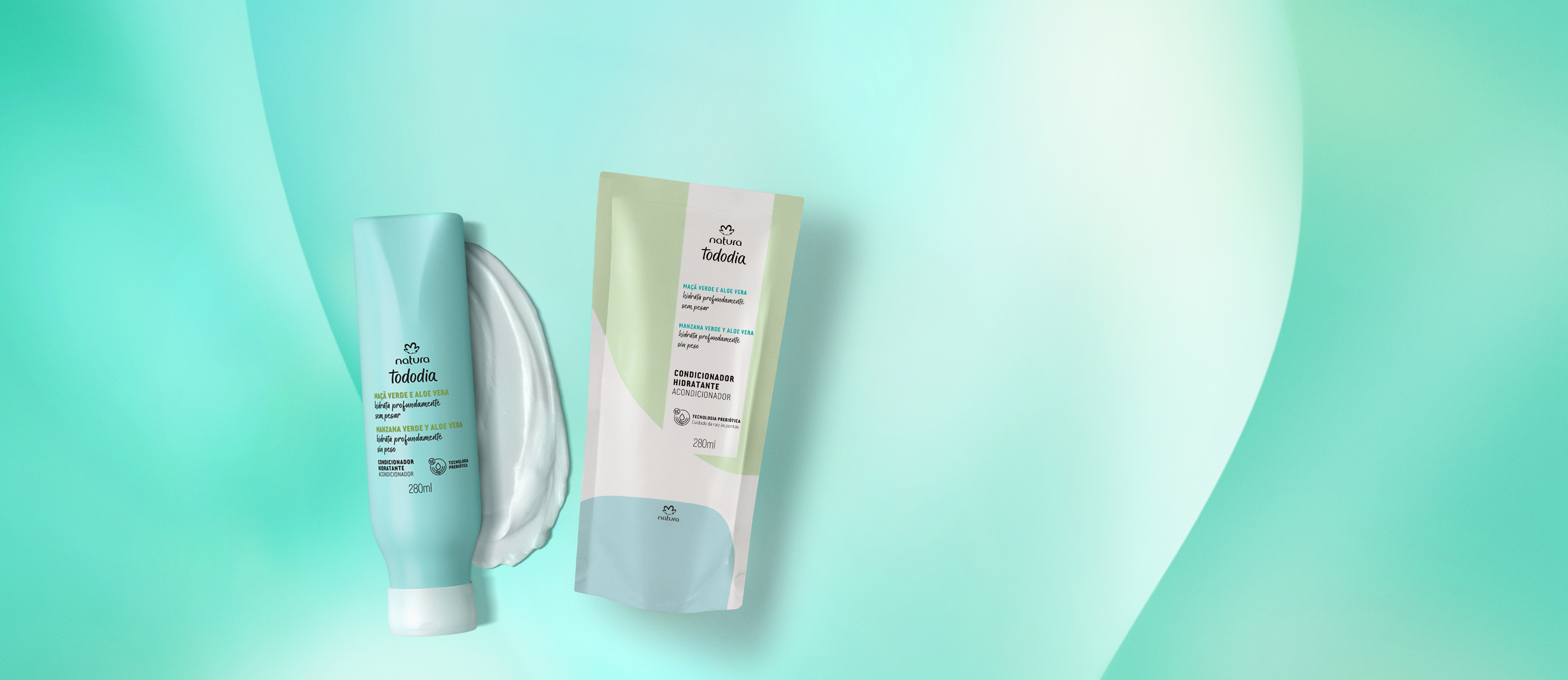 Kit Acondicionador Hidratante Tododia Manzana Verde y Aloe Vera con Repuesto