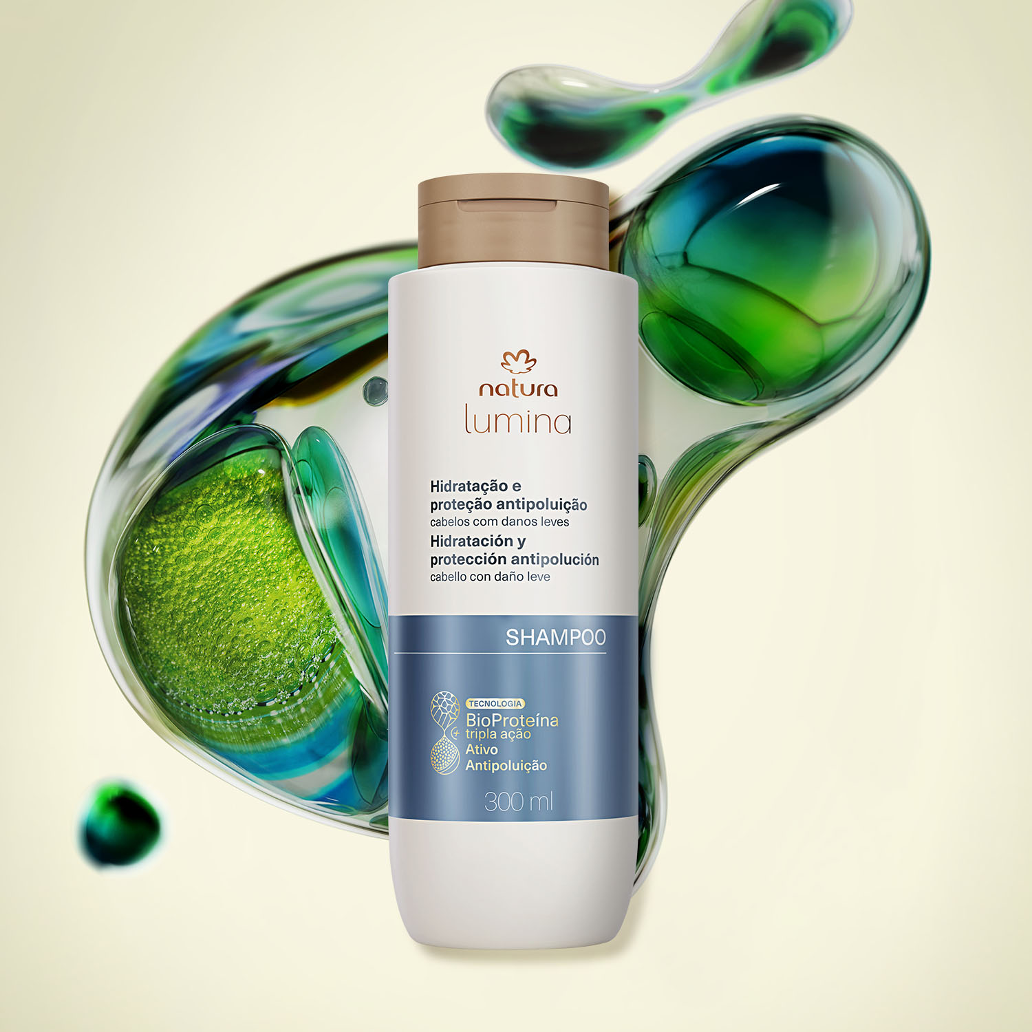 Shampoo Hidratación y Protección Antipolución Lumina 300ml