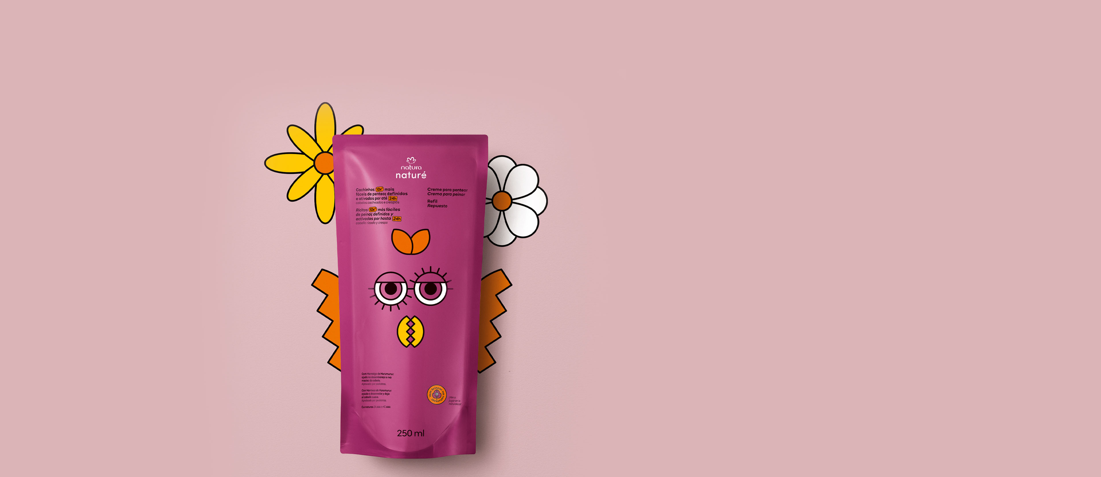 Repuesto Crema para peinar Naturé cabello rizado y crespo