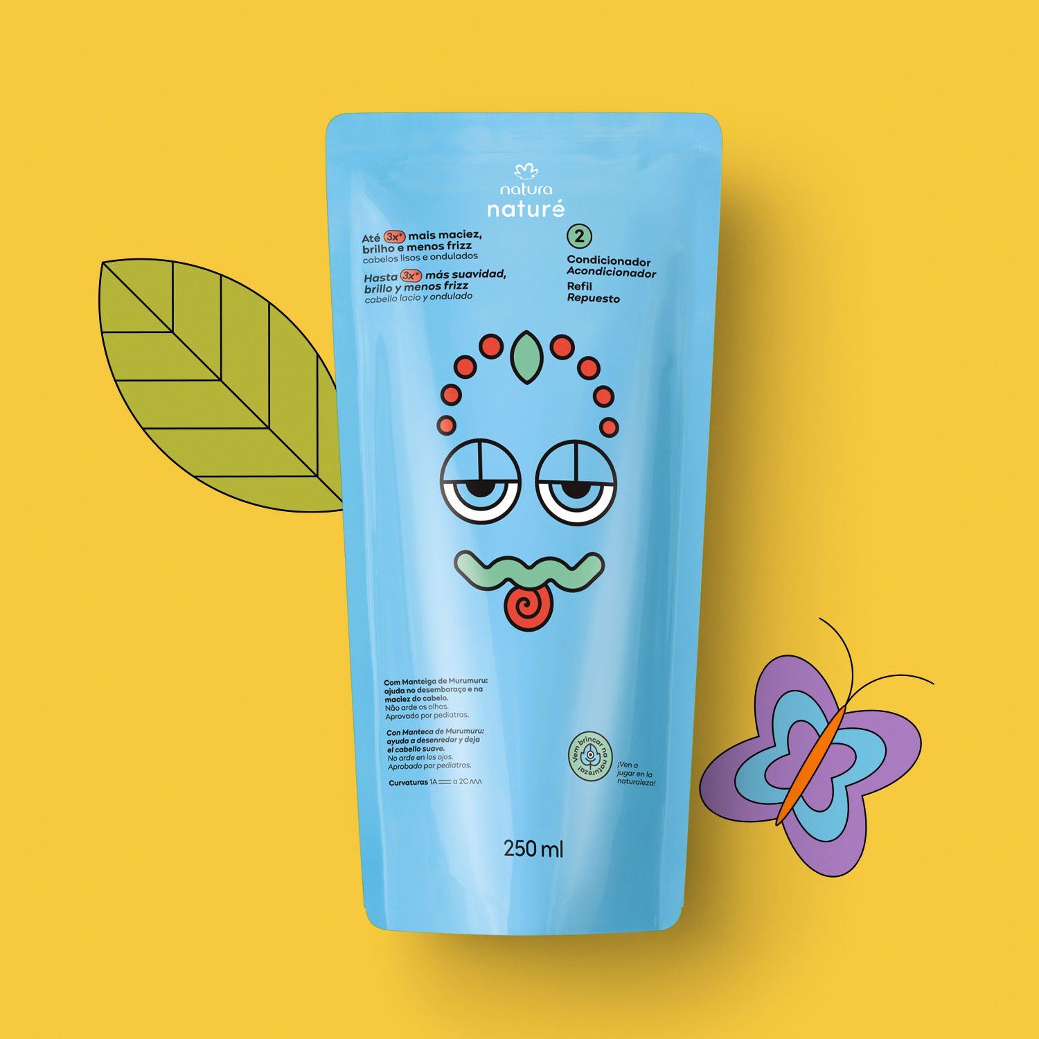 Repuesto Acondicionador Naturé cabello lacio y ondulado