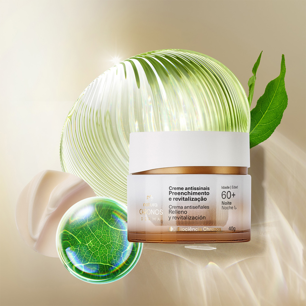 Kit Duo Crema antiseñales​ Relleno y revitalización 60+ noche - 40 g