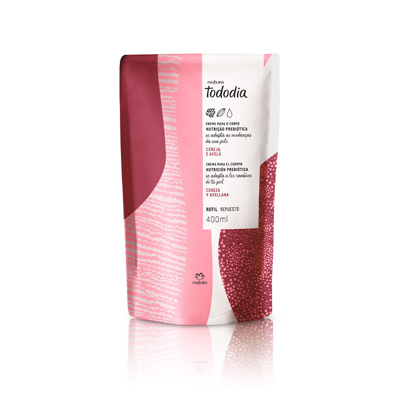 Repuesto Crema nutritiva para cuerpo Tododia cereza y avellana - 400 ml