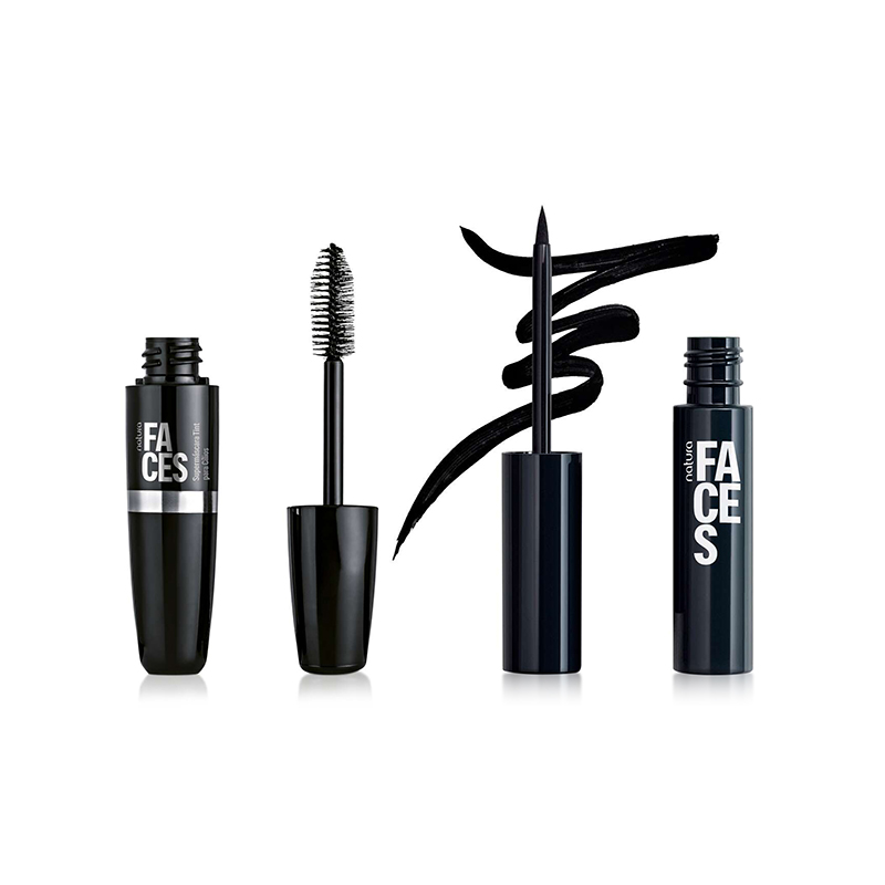 Kit Faces: Súper Máscara Tint y Delineador Líquido
