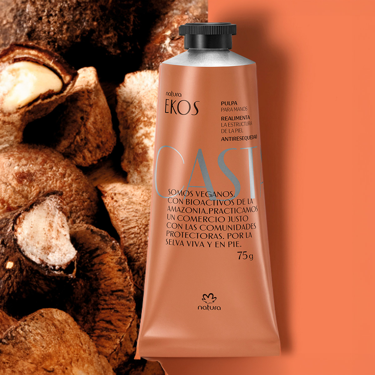 Kit Duo Pulpa manos Ekos Castaña 75g