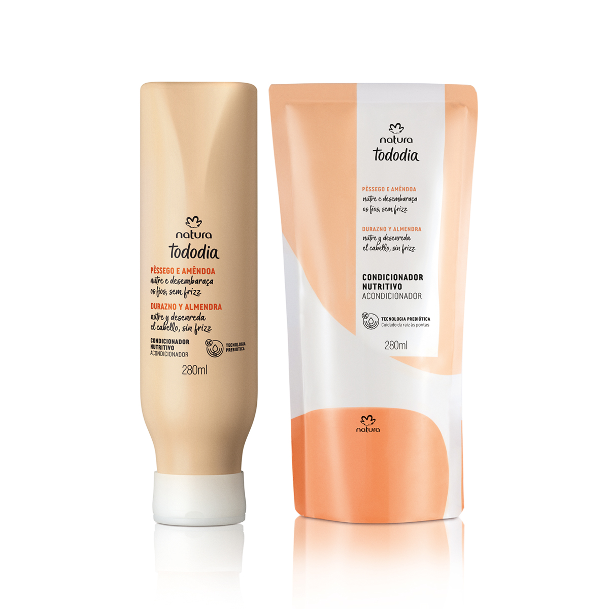 Kit Acondicionador Nutritivo Tododia Durazno y Almendra con Repuesto