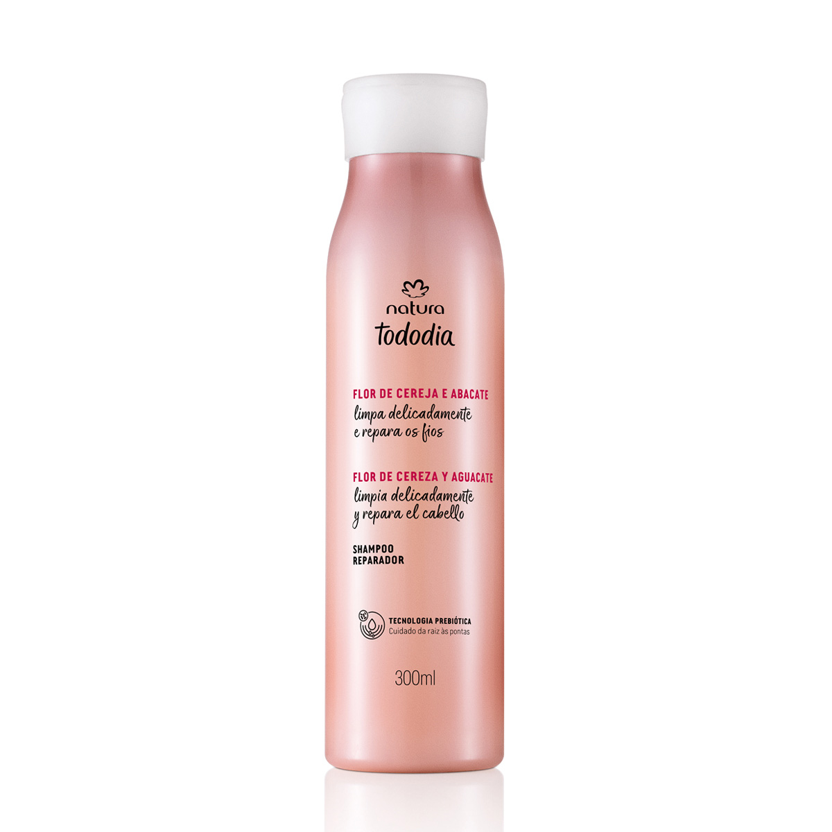 Shampoo Reparador Flor de Cereza y Palta Tododia - 300 ml