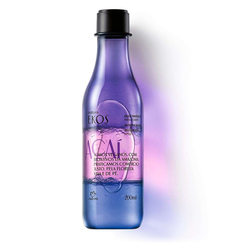 Aceite trifásico corporal Ekos Açaí - 200 ml