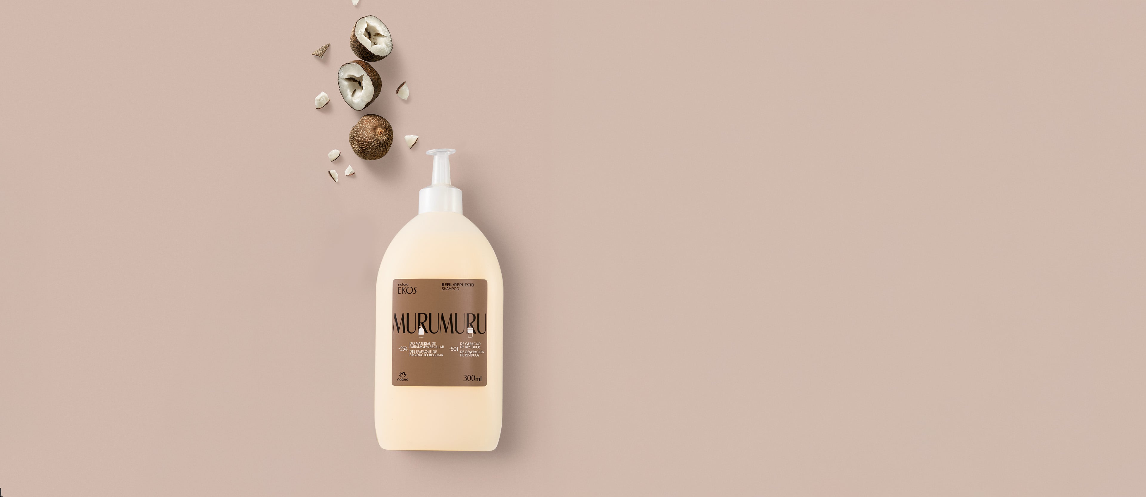 Repuesto Shampoo Antidaños y Reconstrucción Murumuru Ekos